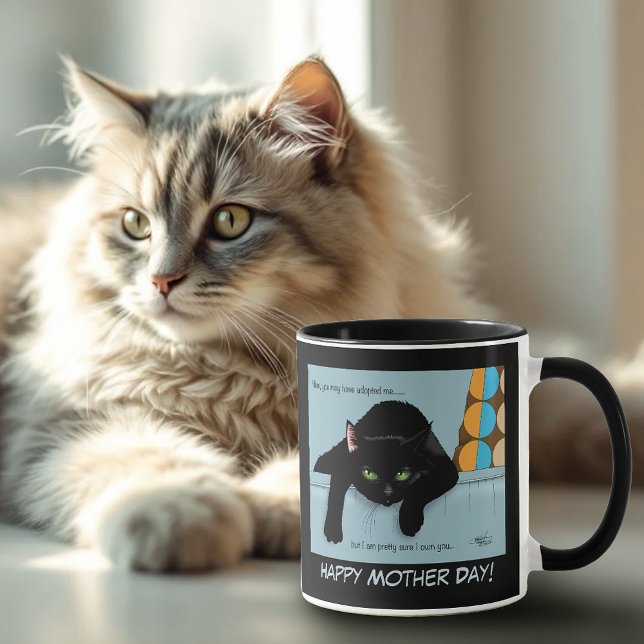 Muttertag der Schwarzen Katze Tasse (Von Creator hochgeladen)