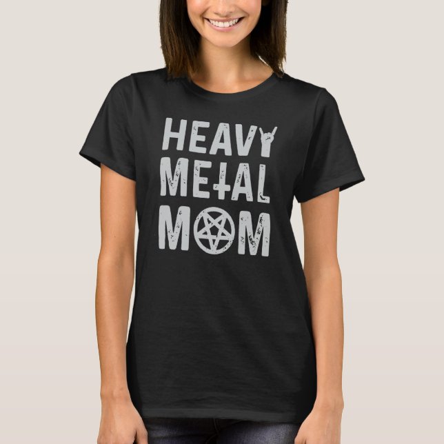 Muttertag der Schwermetall-Mama T-Shirt (Vorderseite)