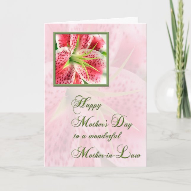 Muttertag der Schwiegermutter Karte (Vorderseite)