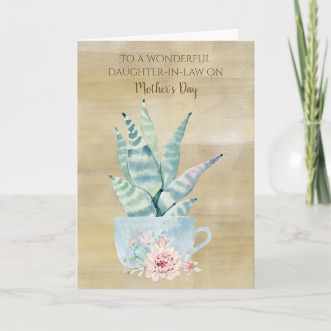 Muttertag der Schwiegermutter Karte (Vorderseite)