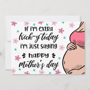 Muttertag der Sonne vom Baby-Bump für Mama sein Feiertagskarte
