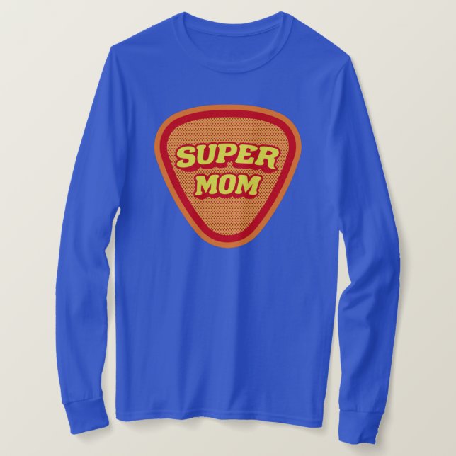 Muttertag der Super-Mama T-Shirt (Design vorne)