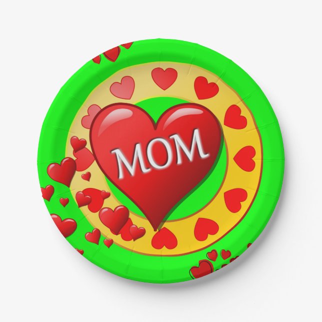 Muttertag der Teller (Vorderseite)