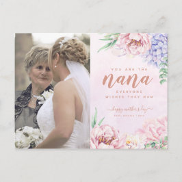 Muttertag der Wasserfarben für Nana Postkarte