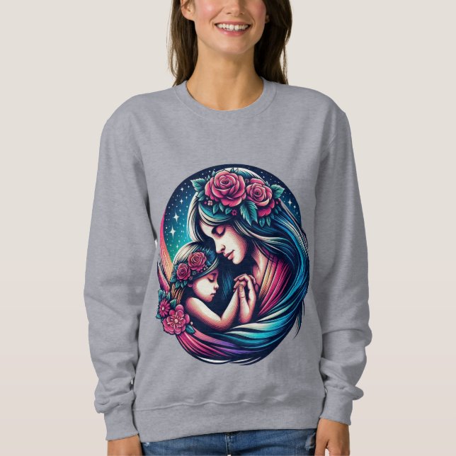 Muttertag der Weich- und Herzwärmung Sweatshirt (Vorderseite)
