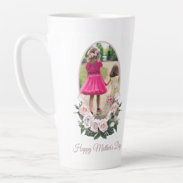 Muttertag des blühenden Fotos Milchtasse (Links)