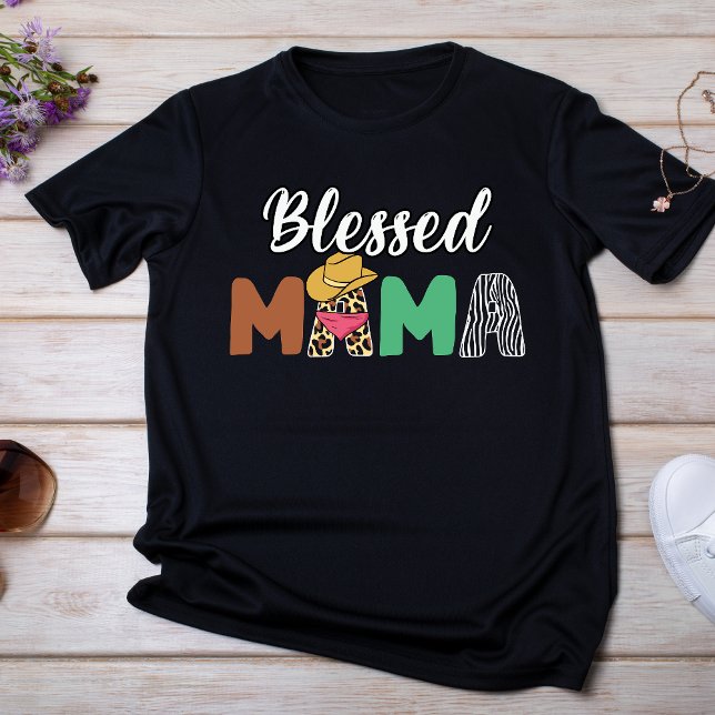Muttertag des gesegneten Mama-Westerns T-Shirt (Von Creator hochgeladen)