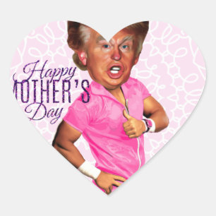Muttertag Donald Trump Herz-Aufkleber