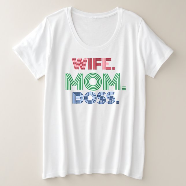 Muttertag Ehefrau Mama Chef T - Shirt (Design vorne)