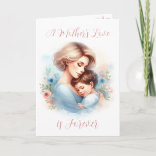 Muttertag einer Liebe in Aquarell Muttertag Karte