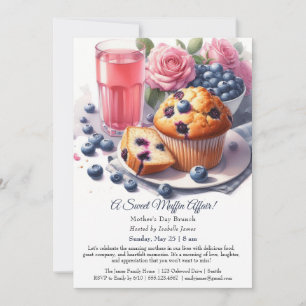 Muttertag Einladung Cupcake themed