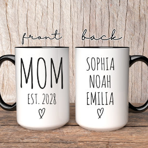 Muttertag Elegante Schriftart Mami mit benutzerd Tasse