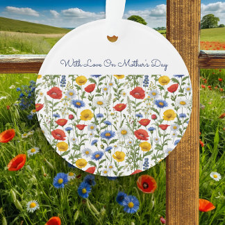Muttertag Farbige Wildblumen Personalisiert Ornament