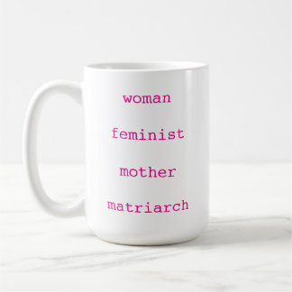 Muttertag Feministische Hellrosa Schreibmaschinens Kaffeetasse