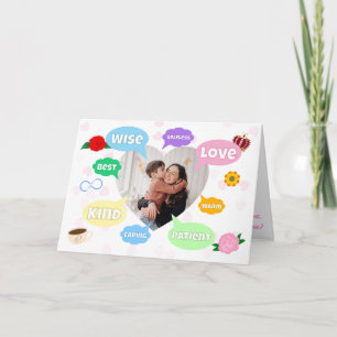 Muttertag Foto Wortwolken Beste Mutter Mama Karte