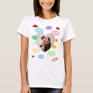 Muttertag Foto Wortwolken Beste Mutter Mama T-Shirt