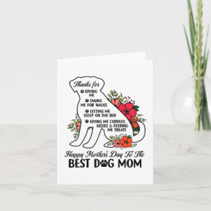 Muttertag für die besten Hunde Mama Mütter Tag Hun Karte