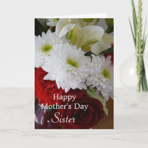 Muttertag für sister-Hübsche Blumenbouquet Karte