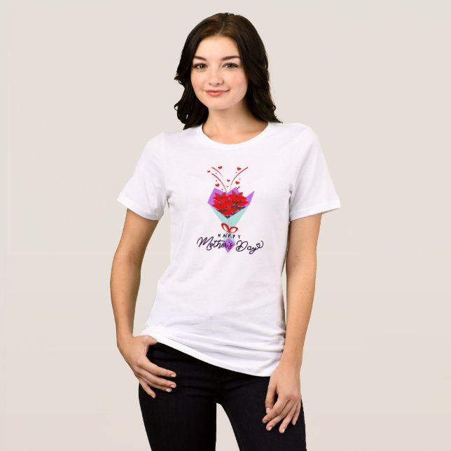 Muttertag Geschenk T-Shirt Tri-Blend Shirt (Vorderseite voll)