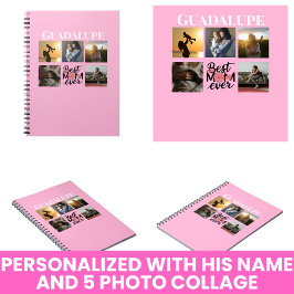 Muttertag Geschenke Foto Collage und Mit Monogramm Notizblock