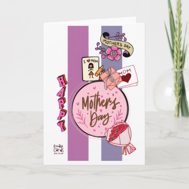 Muttertag - Geschenke Karte (Vorderseite)