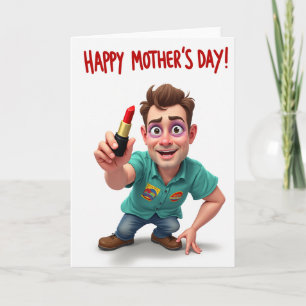 Muttertag Geschenkkarte Fröhliche Moms Karte