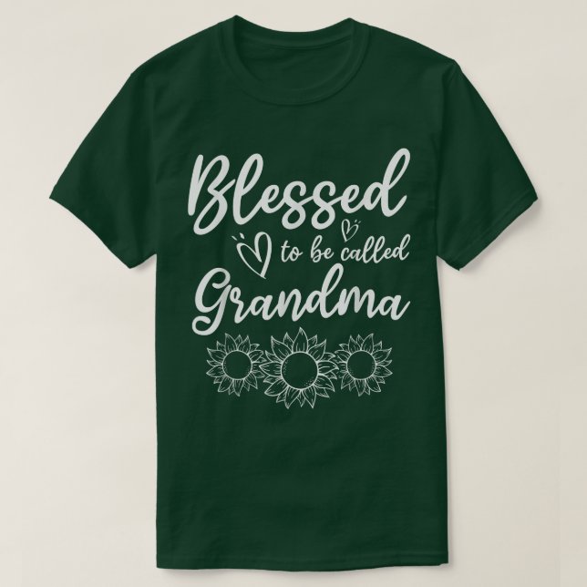 Muttertag gesegnet, Oma genannt zu werden  T-Shirt (Design vorne)