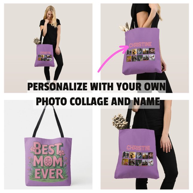 Muttertag Gifs Foto Collage Mama (Mother's Day Gifs Photo Collage Mom Tote Bag
)