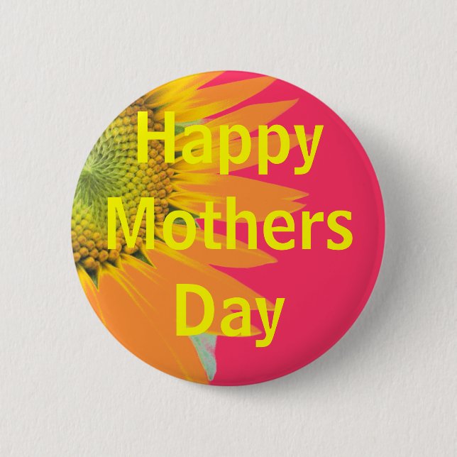 Muttertag Gruß Button (Vorderseite)