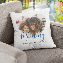 Muttertag Herz Foto Keepake Throw Kissen