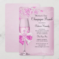 Muttertag Hübsch Rosa Champagner Brunch