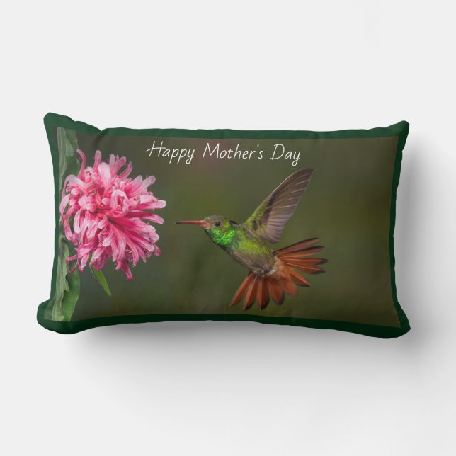Muttertag Hummingbird Lendenkissen (Vorderseite)