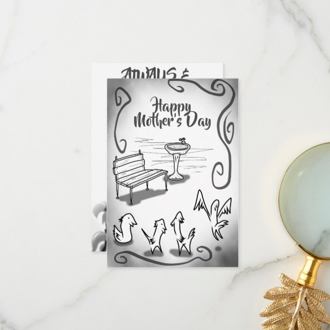 MUTTERTAG IMMER DANKESKARTE (Vorderseite/Rückseite Beispiel)