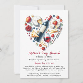 Muttertag Käse & Wein Brunch Einladung