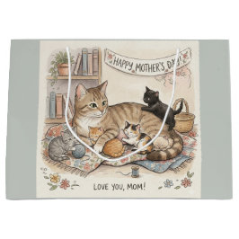 Muttertag Katze und Kätzchen Große Geschenktüte