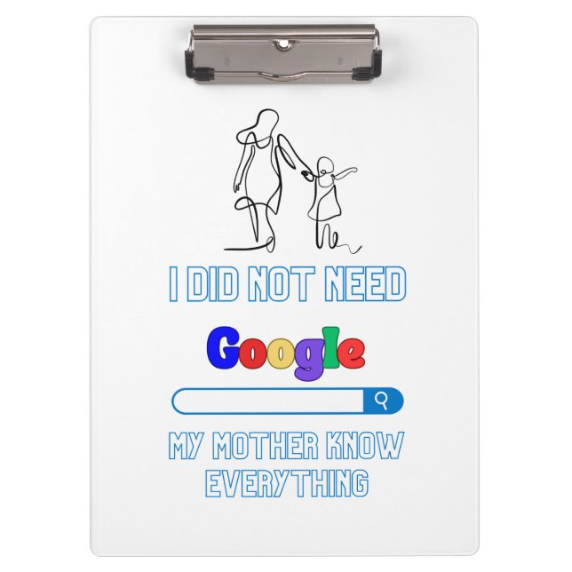 Muttertag Klemmbrett (Vorderseite)