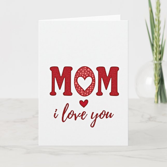 Muttertag Lieb Dich Mama Karte (Vorderseite)