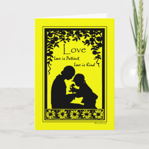 Muttertag, Liebe ist geduldig, Liebe ist freundlic Karte