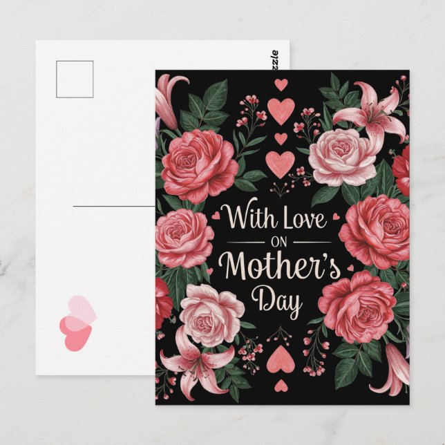 Muttertag Liebe Postkarte (Vorne/Hinten)