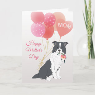 Muttertag Liebe von deinem Border Collie Hund Karte