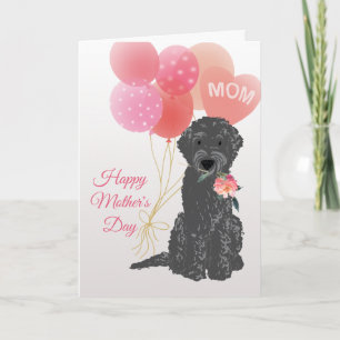 Muttertag Liebe von Labradoodle Hund Karte