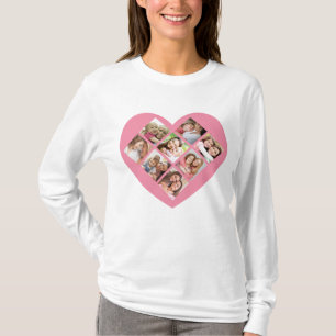 Muttertag Liebes-Fotocollage. T-Shirt