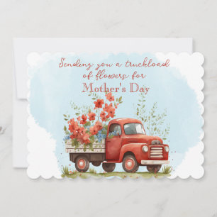 Muttertag-Lieferung voller Blumen Feiertagskarte