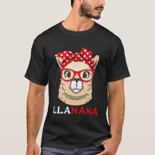 Muttertag llanana Llama Leoparden Stirnband Kostü T-Shirt