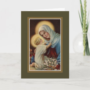 Muttertag Madonna Kind Jesus Jungfrau Maria Karte