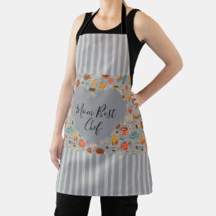 Muttertag, Mama beste Köchin, Streifen, Modern, Cu Schürze