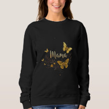 Muttertag Mama Geschenk T-Shirt Gold Schmetterling
