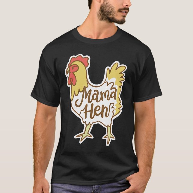 Muttertag Mama Huhn Henne Mutter Farm T-Shirt (Vorderseite)
