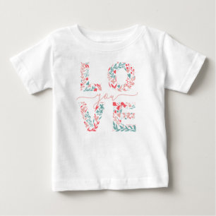 Muttertag Mama ich liebe Dich Florale elegante Sch Baby T-shirt