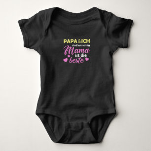 Muttertag Mama ist die beste Mutter Baby Strampler